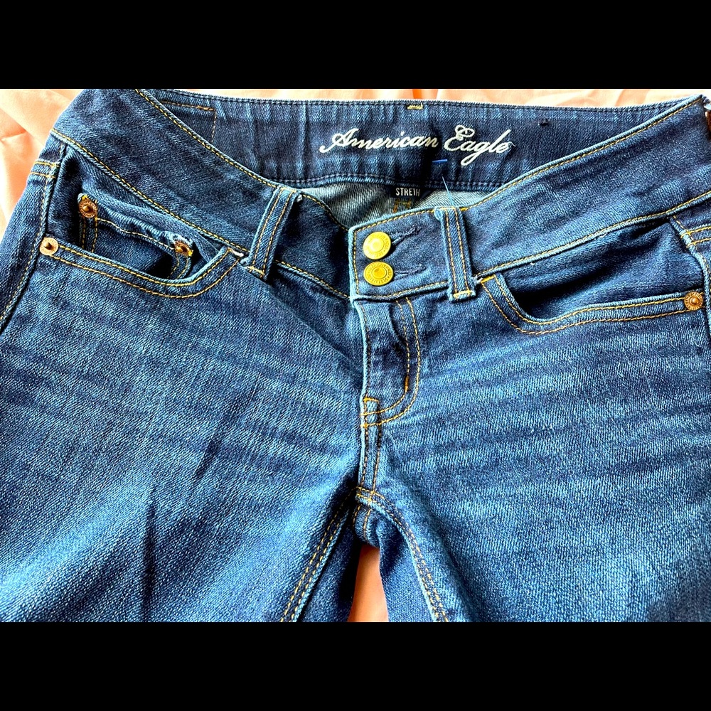 Jean American Eagle women stretch